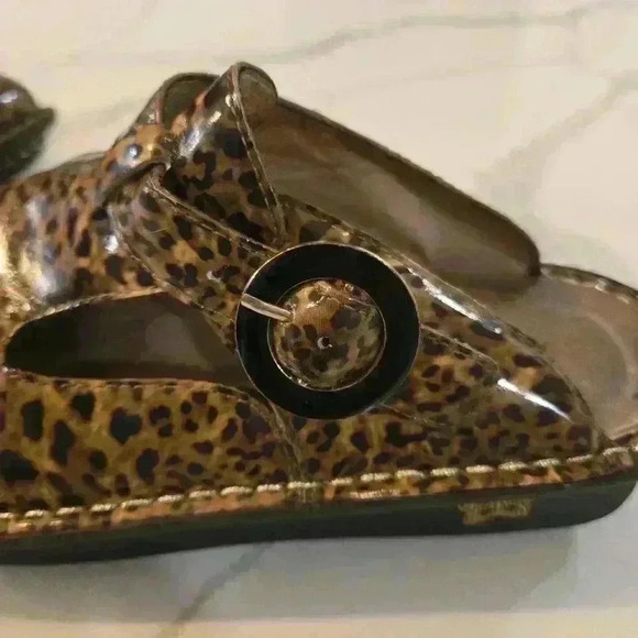 Alegria Limited Edition Safari Clogs Leopard Womens Size 7 - Picture 7 of 8
